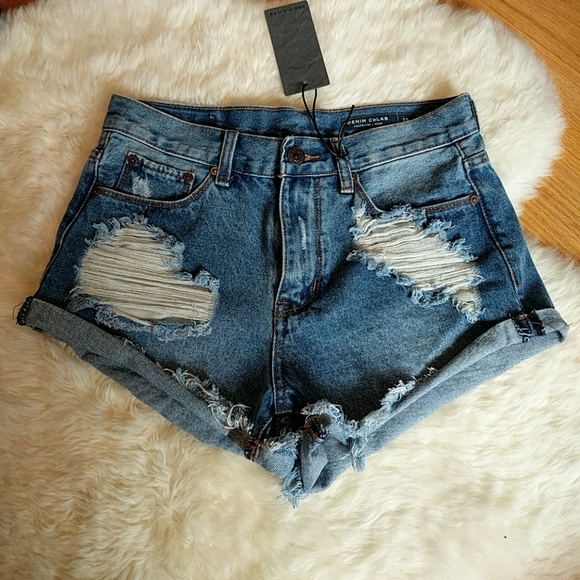 Denim CoLab Pants - Denim CoLab Jean Camp Cove Shorts Blue